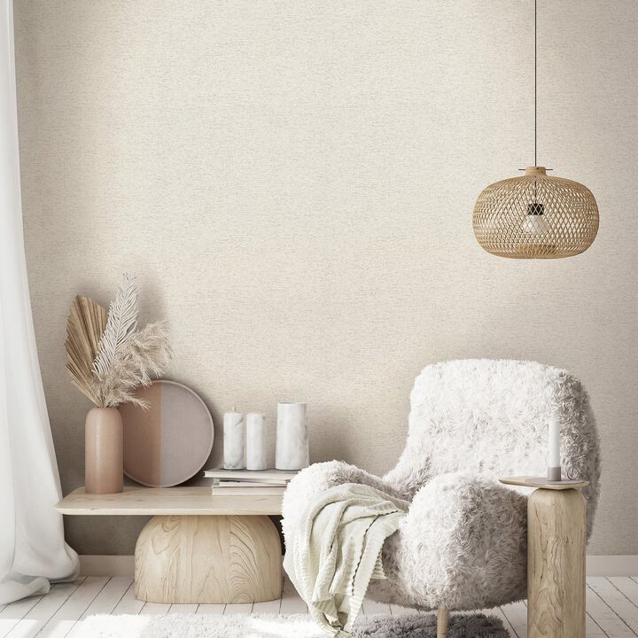 The Woods and Wicker Graphic Beige Wallpaper 33367
