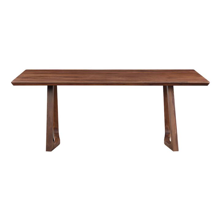 Moe&rsquo;s Silas Dining Table Walnut Brown