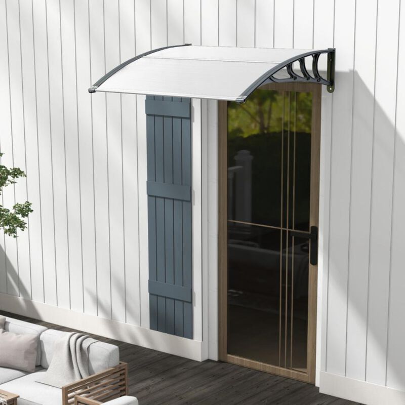 Hivvago Outdoor Front Door Window Awning Door Canopy Exterior