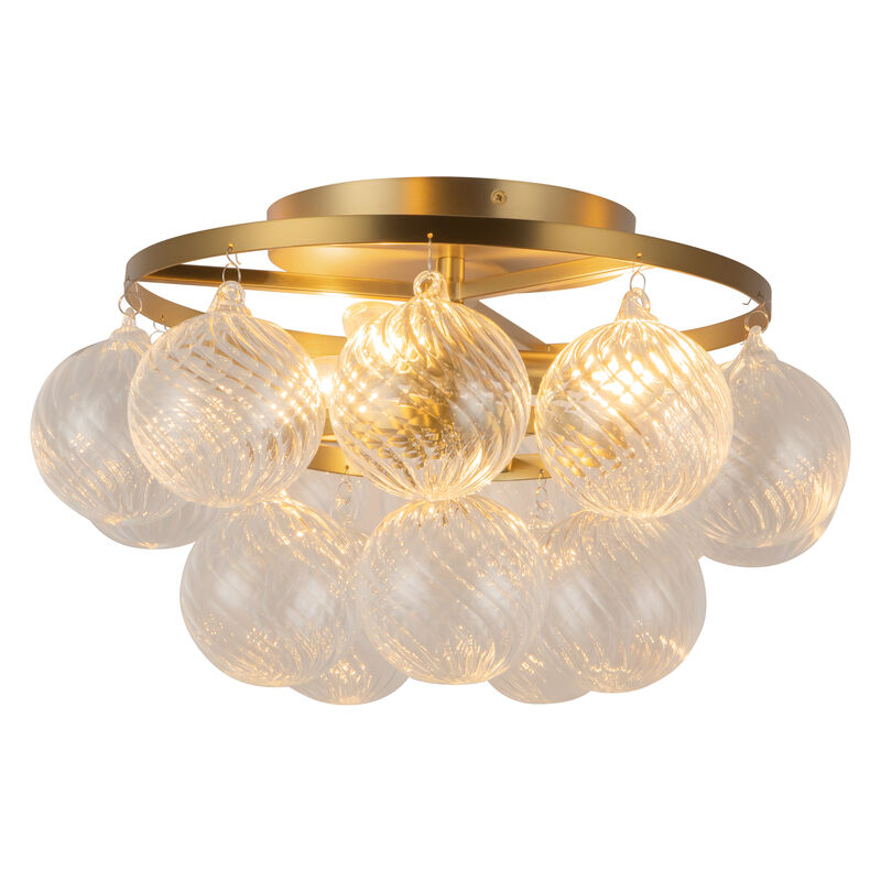 Faye 18 in Semi Flush Mount with Glass image number 2