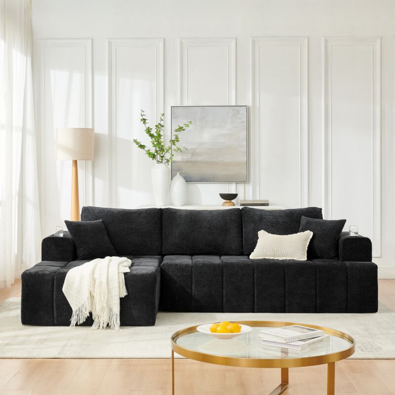 Jigipt L-Shaped Sectional Sofa image number 2