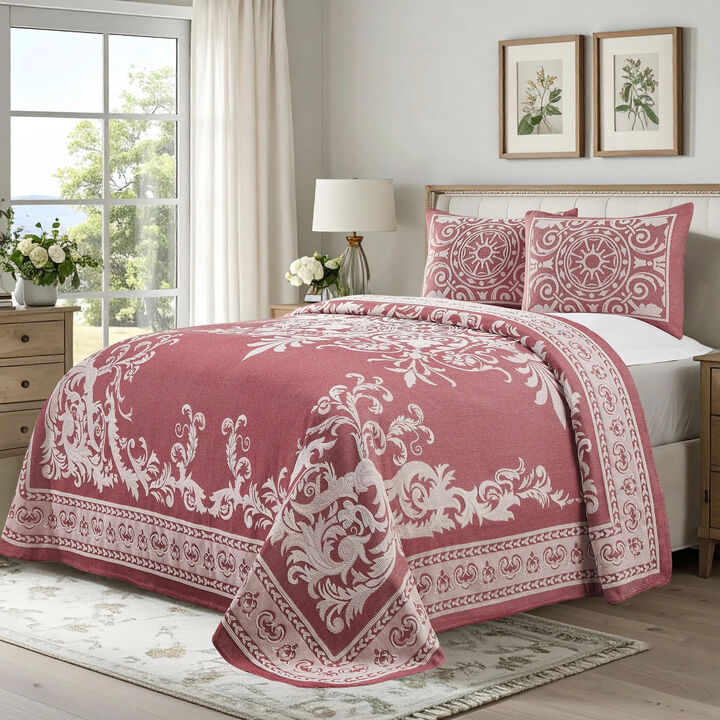 Soft Lightweight Cotton Blend Bedspread Sets with Matching Shams