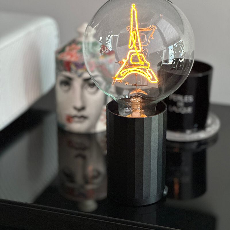 Bulb EIFFEL TOWER Amber with Base Table Lamp PORTABLE Rose Gold image number 3