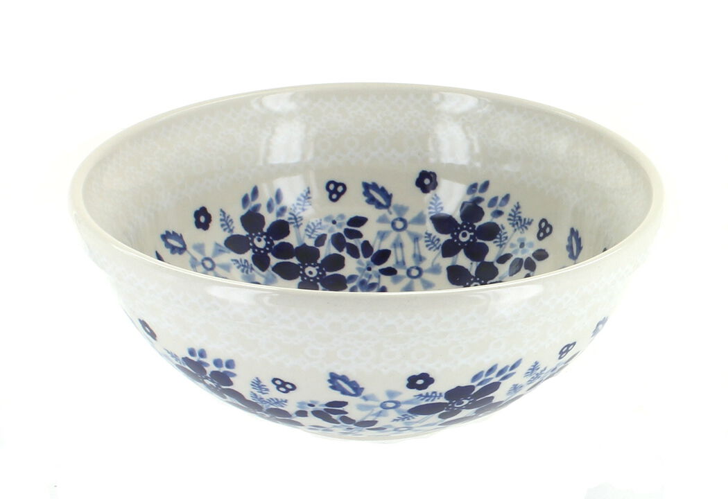 Blue Rose Polish Pottery Sunshine Grotto Cereal/Soup Bowl