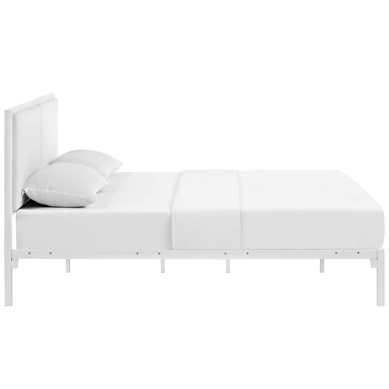 Modway - Della King Vinyl Bed White image number 3