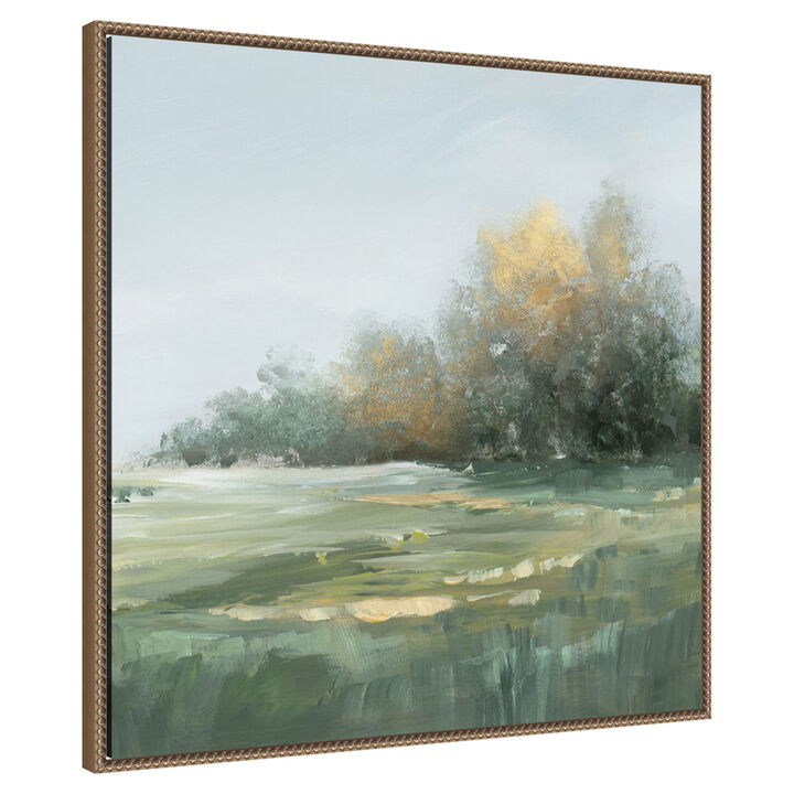 Misty Morning in the Meadow I by PI Studio Framed Canvas Wall Art