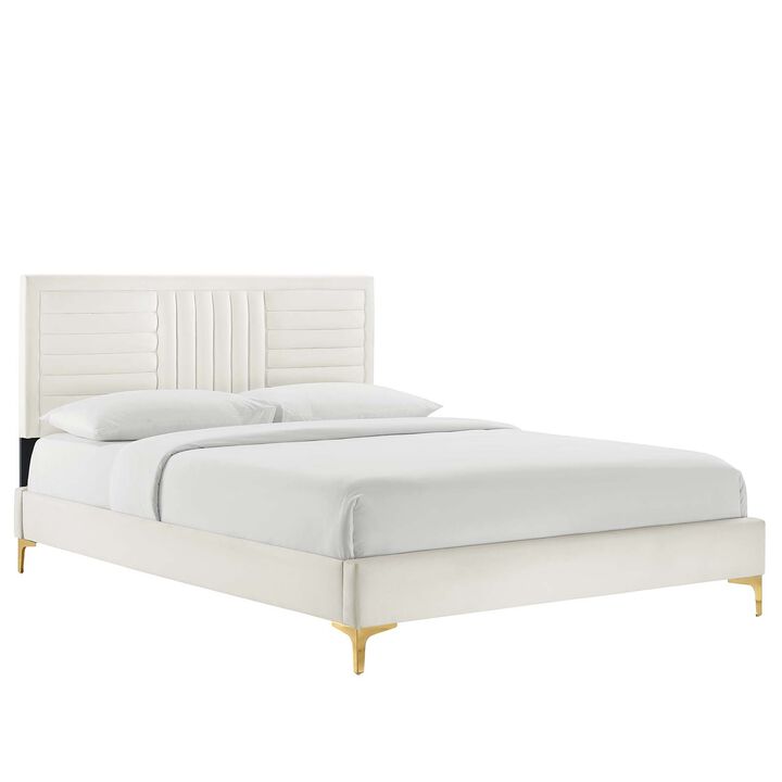 Modway - Sofia Channel Tufted Performance Velvet Full Platform Bed