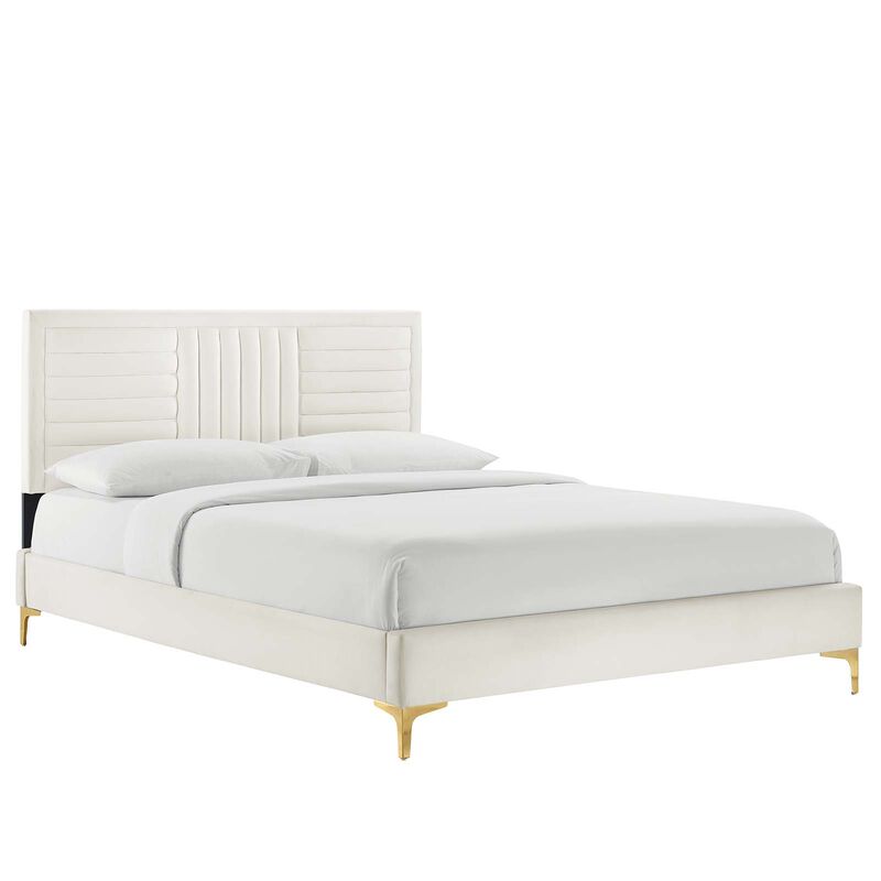 Modway - Sofia Channel Tufted Performance Velvet Full Platform Bed image number 0