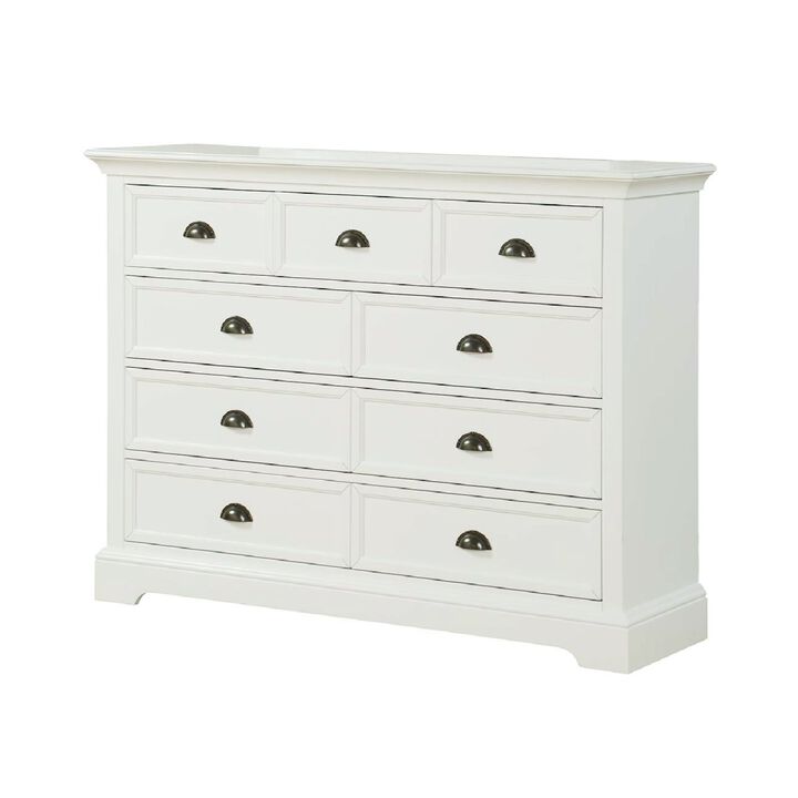 Tamarack 9-Drawer Dresser in White