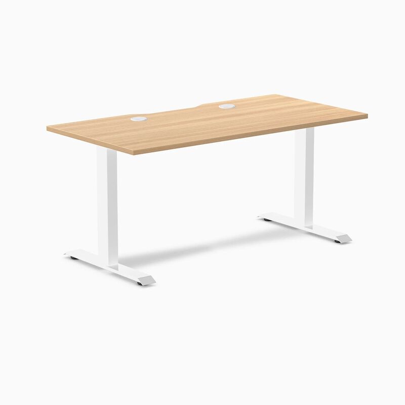 Desky Zero Scalloped Laminate Office Desk image number 0