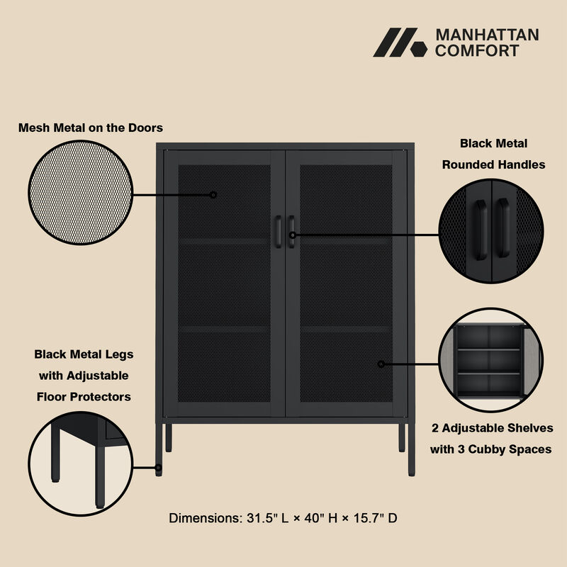 Amelia Black Cabinet