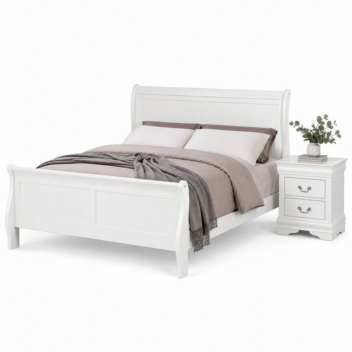 Bedroom Set, Wood, 2 Piece Set with Nightstand
