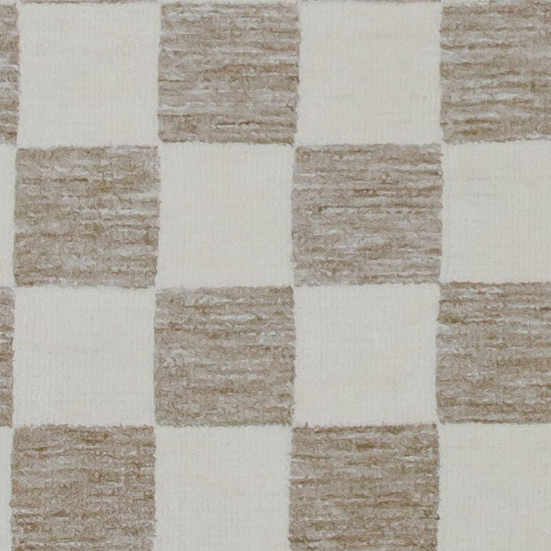 HomeRoots Checkered Power Loom Area Rug image number 0