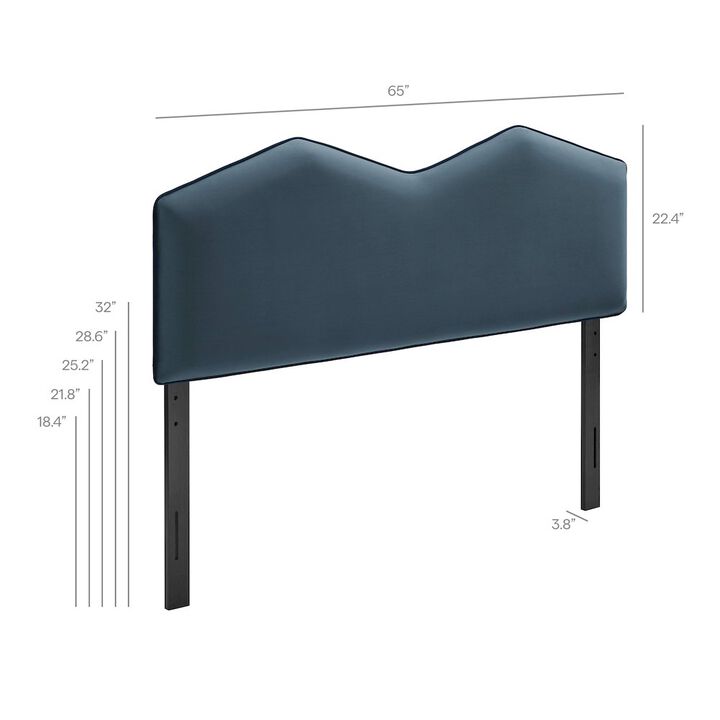 Cosette Performance Velvet Queen Size Headboard