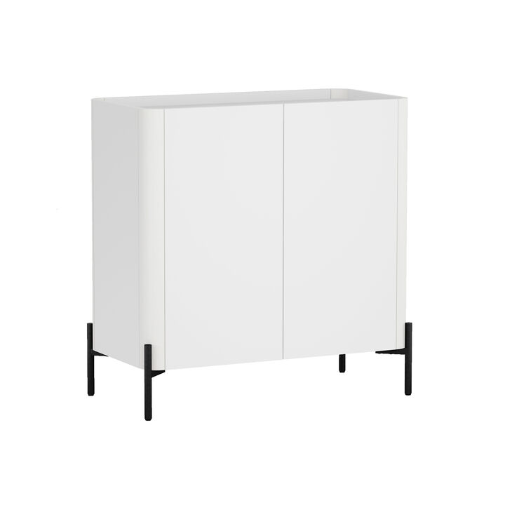 Abbey White Accent Cabinet and Sideboard Set