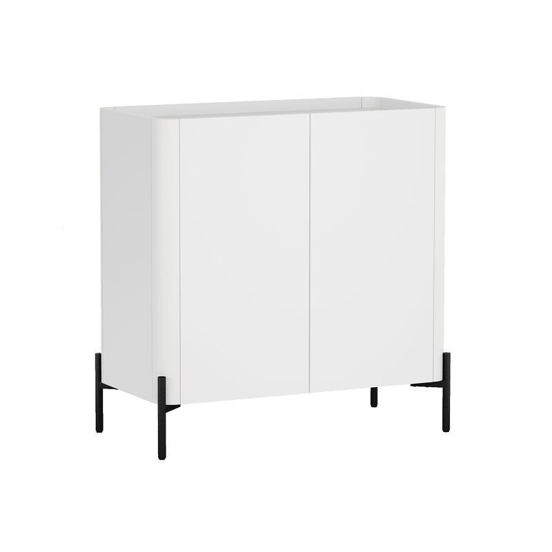 Abbey White Accent Cabinet and Sideboard Set