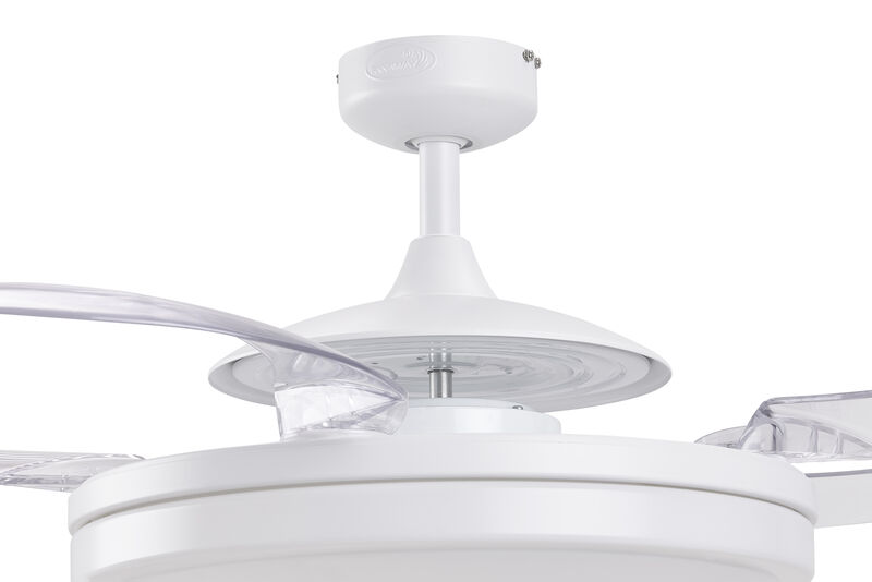 Fanaway Evo2 48" Retractable Blade Ceiling Fan with Light and Remote, Modern Fandelier Ceiling Fan, Patented Design Technology, Stronger Thicker Blades image number 4