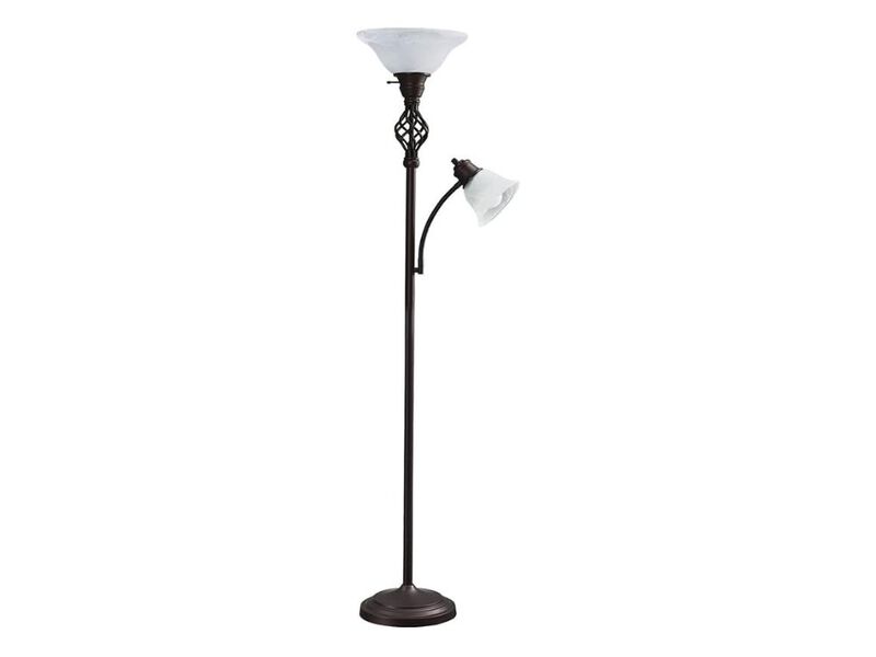 LED Torchiere Floor Lamp with Reading Light for Living Room Bedroom Office image number 0