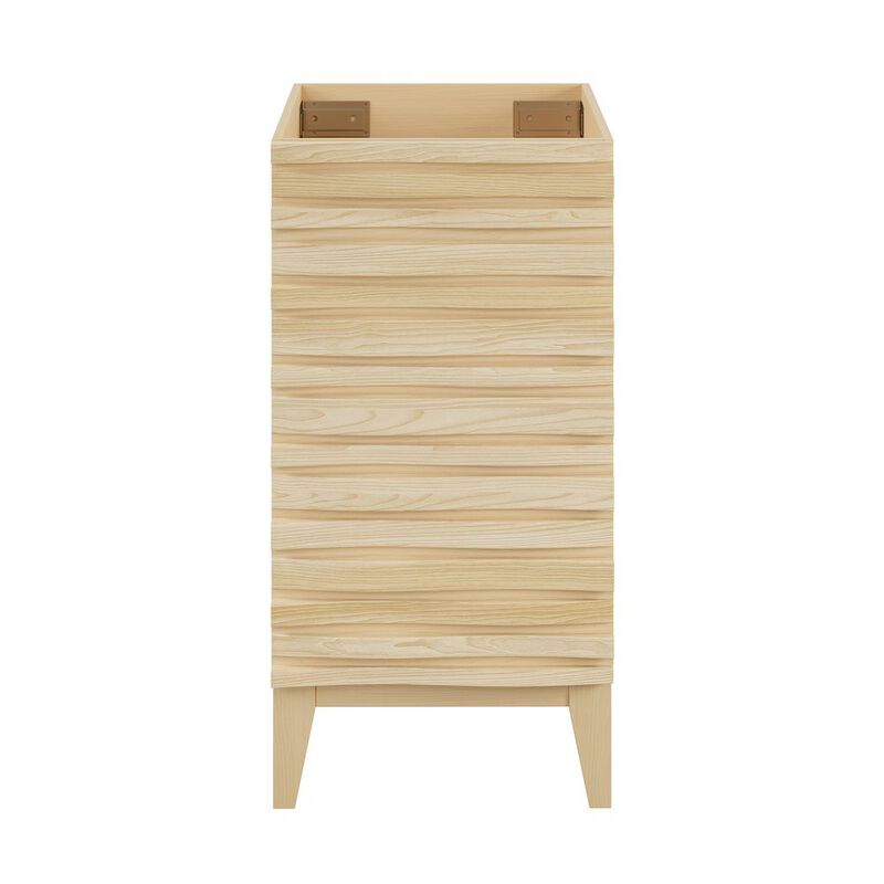 Cascade 18&rdquo; Bathroom Vanity in Brown Oak- Cabinet Only image number 0