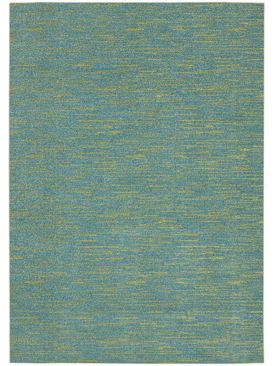 Nourison Essentials NRE01 Blue/Green 6' x 9' Rug