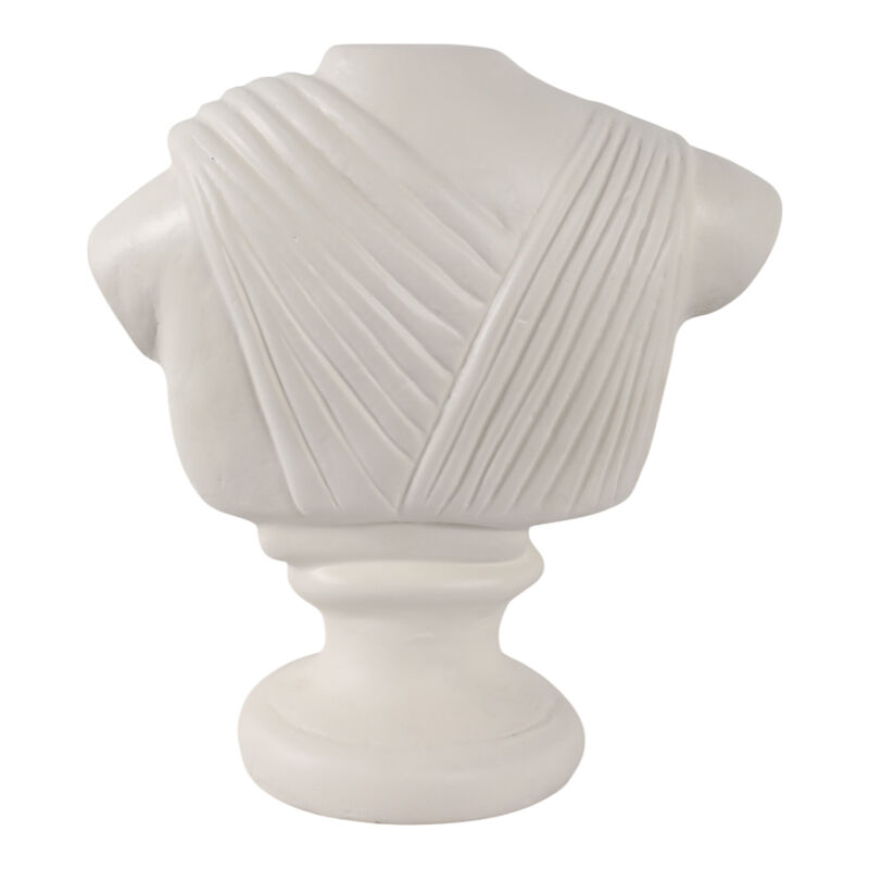 16x15" Paper Mache Bust, Ivory image number 3