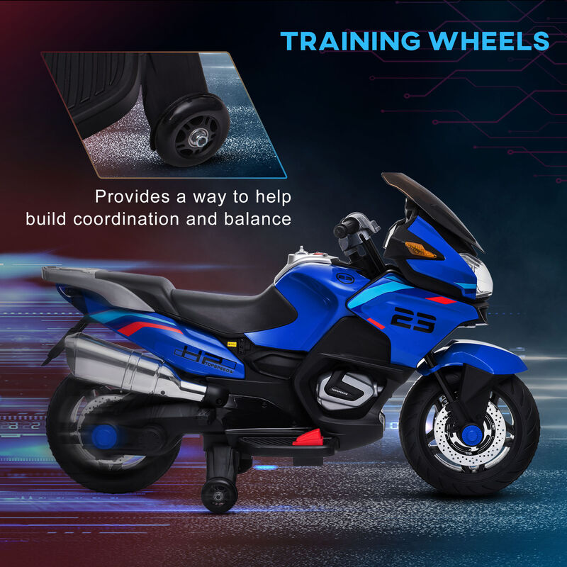 BreeBe 12V Ride On Motorbike for Kids with Music and Lights image number 4