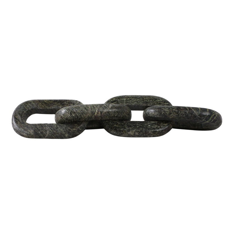 14x3" 4-link Marble Chain, Forest Green image number 0