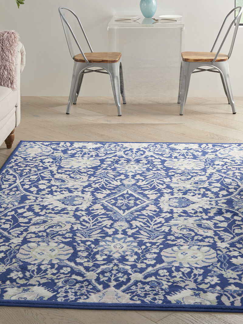 Whimsicle WHS10 Navy/Multicolor 5' x 7' Rug image number 7
