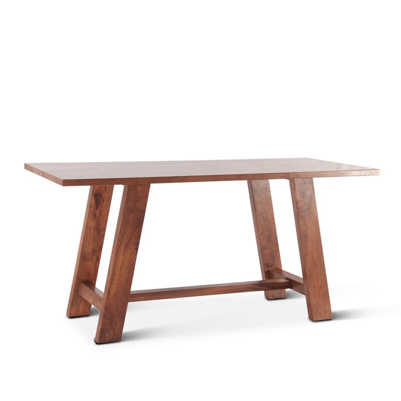 World Interiors Stavanger 75 Gathering Table in Cinnamon Brown Finish