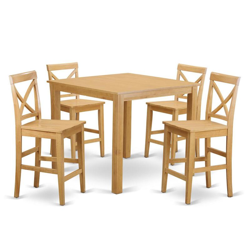 5 Pc Dining counter height set-pub Table and 4 Kitchen Chairs.