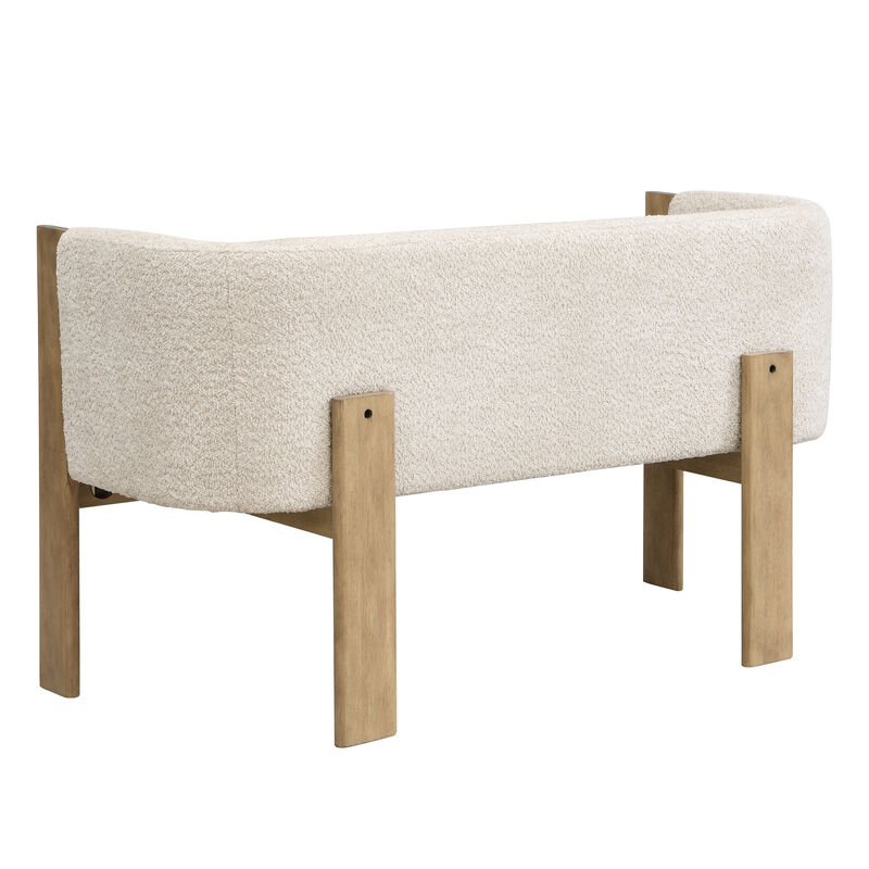 Pikert 48.5" Upholstered Solid Loveseat image number 4