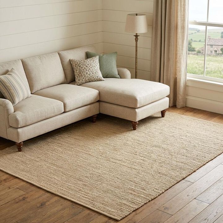 HomeRoots Jute Hand Woven Area Rug
