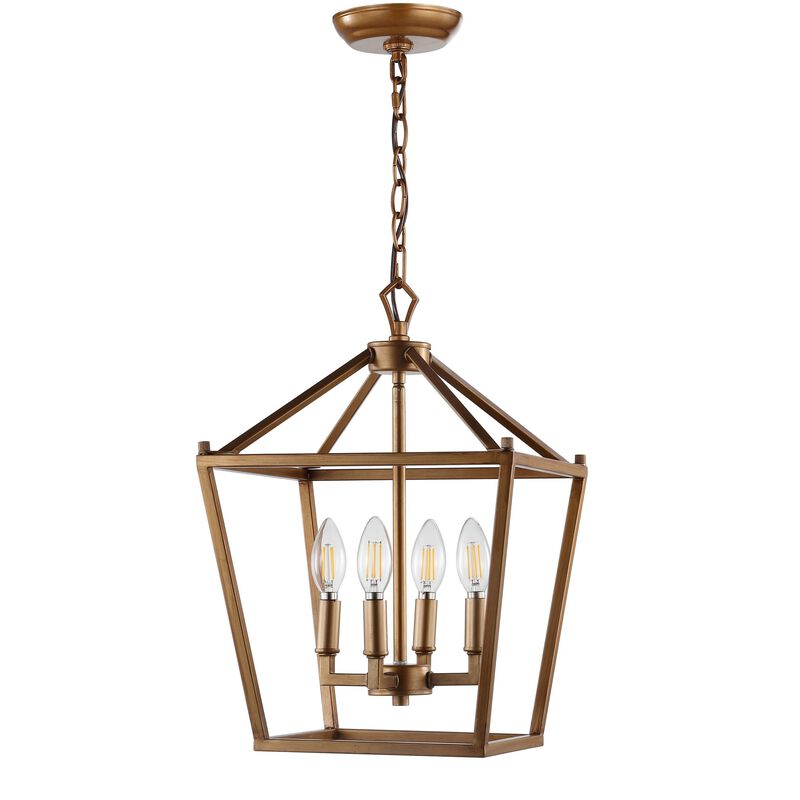 PagodaBulb Lantern Metal LED Pendant