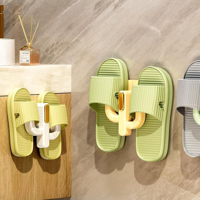 Shoe Organizer 6 Pack Wall Mounted Rack Hanging Shelf Sticky image number 3