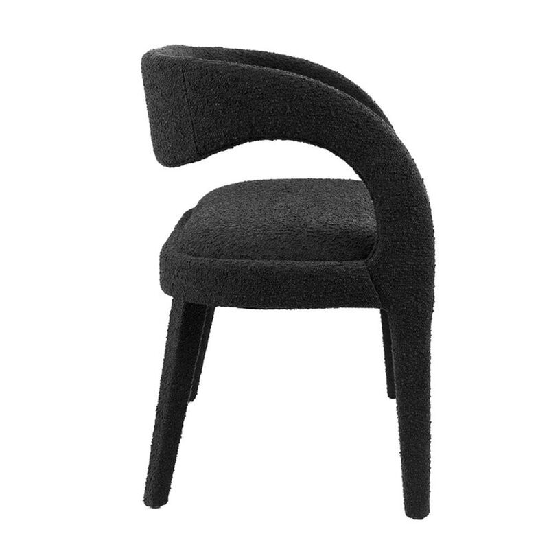 Modway Pinnacle Boucle Fabric Accent Bench in Black image number 4