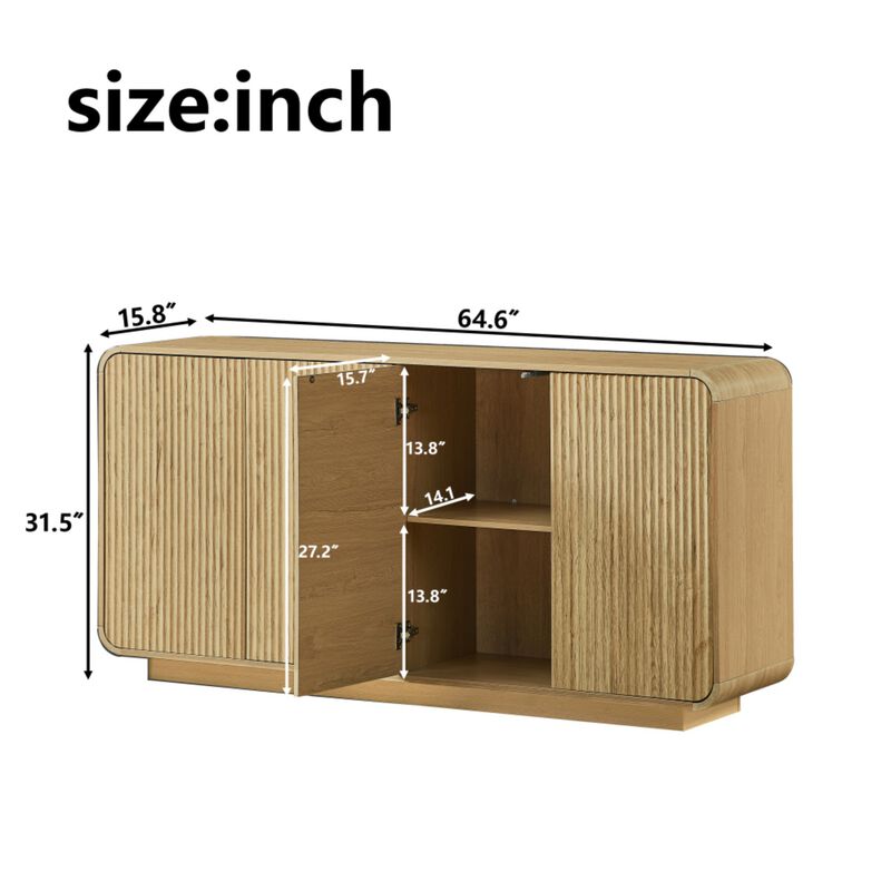 Fobrur Sideboard Buffet Storage Cabinet image number 9