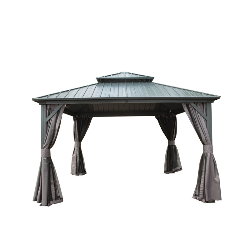 Streamdale 12' X 12' Hardtop Gazebo, Aluminum Metal Gazebo image number 1