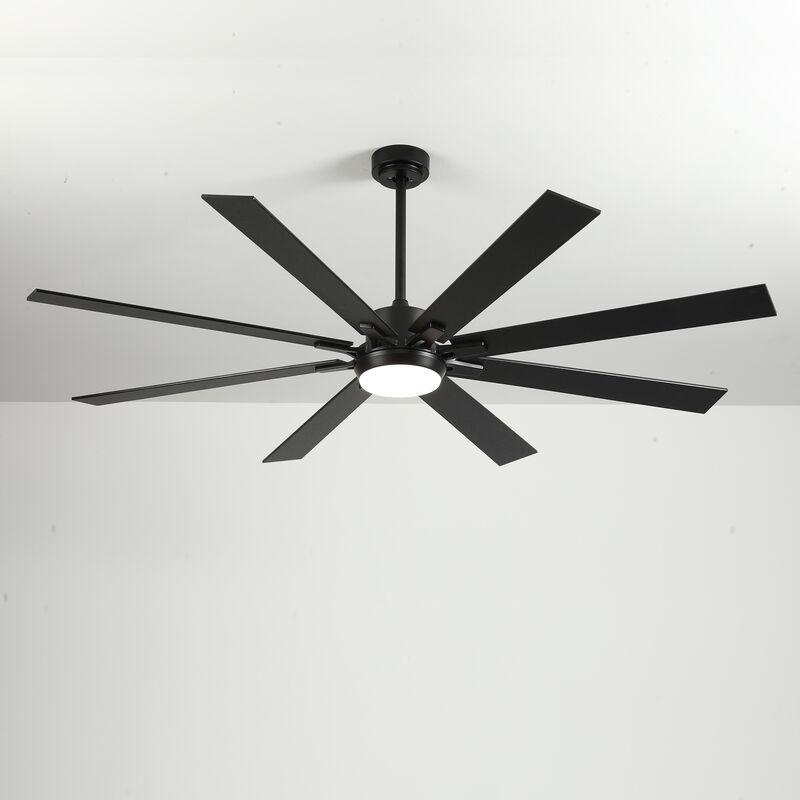 ELEMENT ACE 72 Inch Large Size Ceiling Fan With Light Kit Dimmable LED Remote Control image number 4