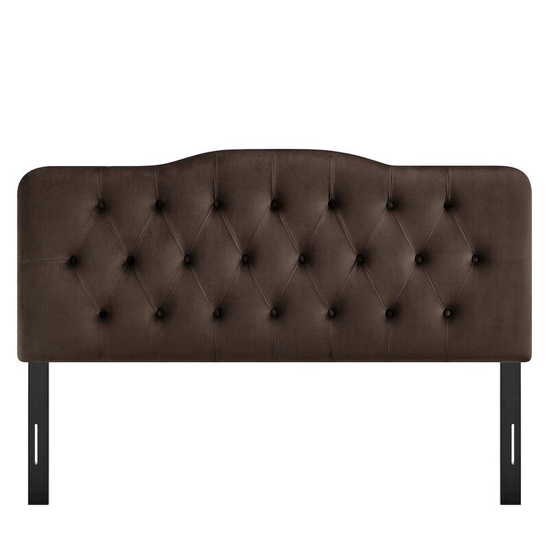 Annabel Stain-Resistant Performance Velvet Full Headboard image number 4