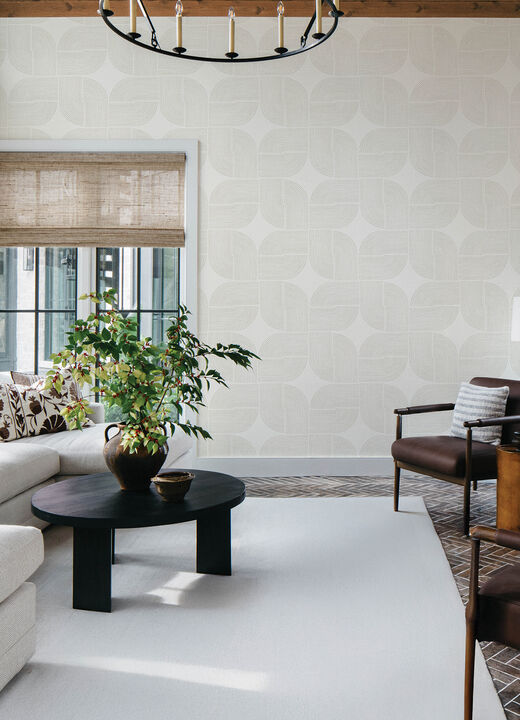 Savoye Brown Spiral Arches Wallpaper (Set of 2)