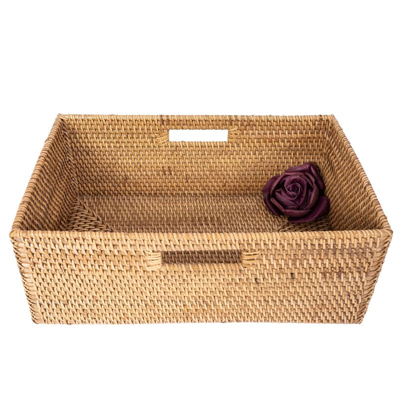 Saboga Home&trade; Rectangular Shelf basket with Side handles image number 0