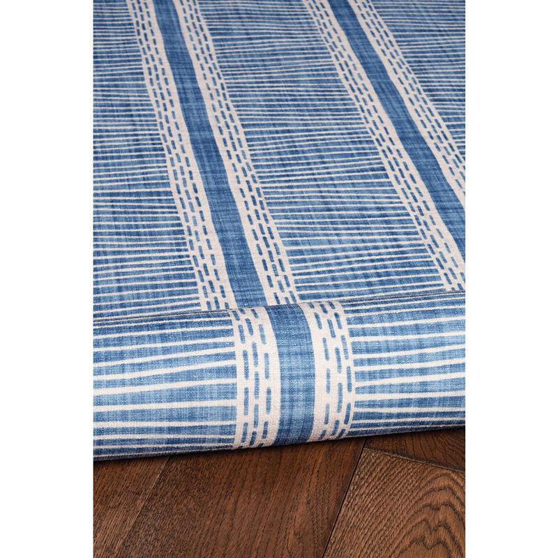 Linon Washable Wallen Ivory/Blue, Rug image number 2