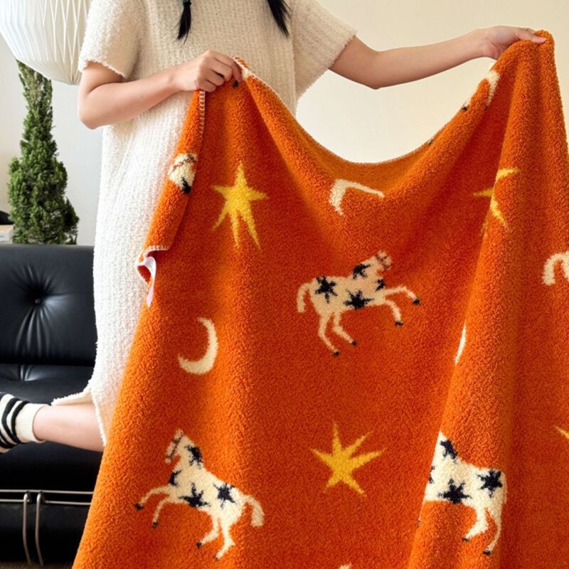 Moonlit Gallop Throw Blanket image number 1