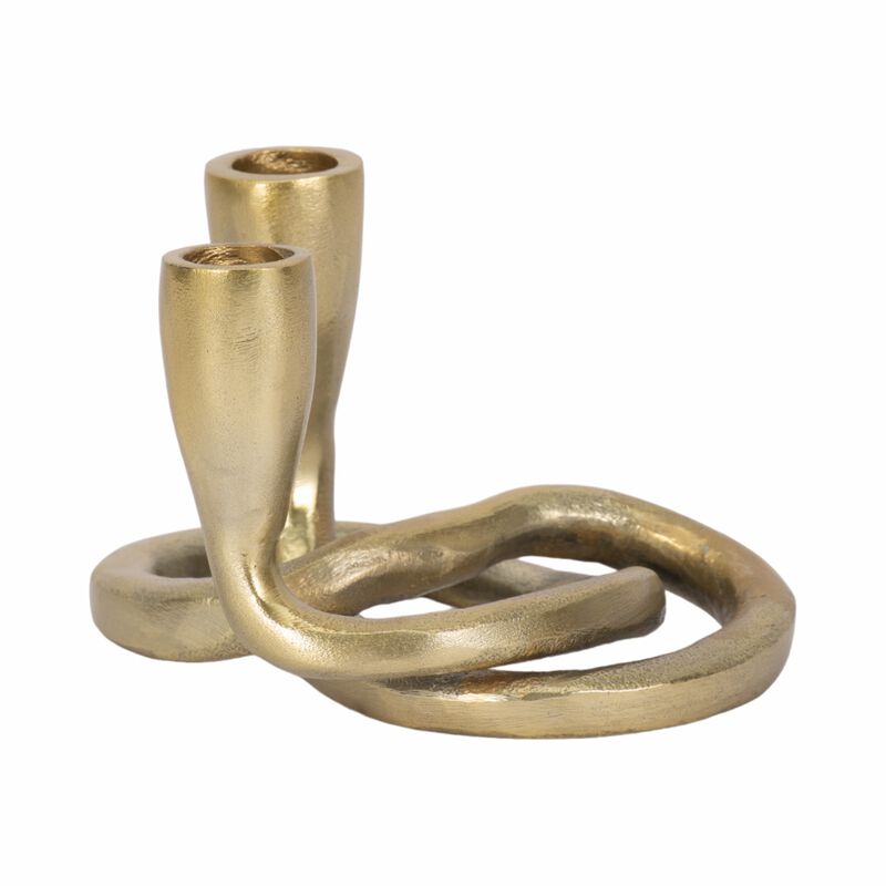 Knotted 2-Taper Candleholder image number 3