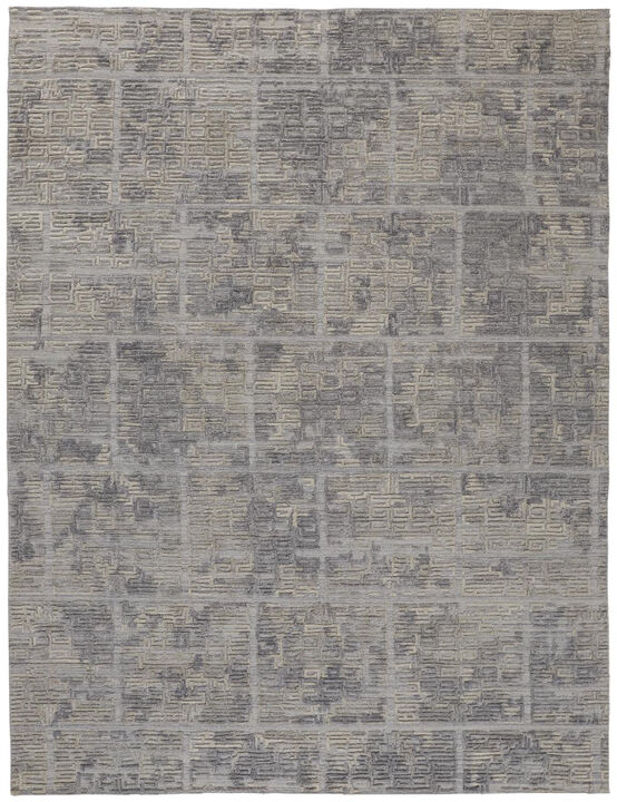 HomeRoots Abstract Hand Woven Area Rug