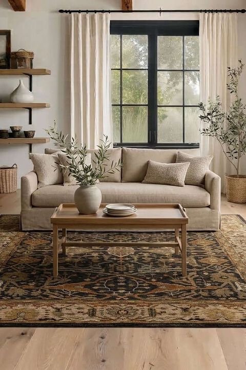 Shalimar Zara Charcoal 5'3" x 7'10" Rug