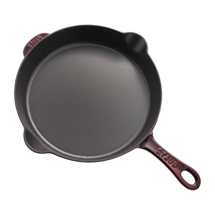 STAUB Cast Iron 11-inch Traditional Deep Skillet - Lilac