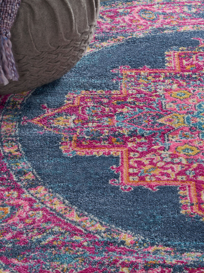 Passion PSN03 Blue 5'3" x 7'3" Rug image number 8