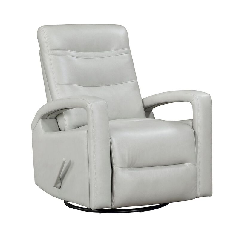 Lexicon Camden Faux Leather Swivel Glider Reclining Chair