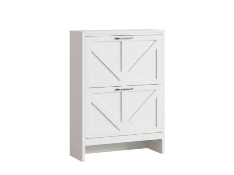 Entryway Shoe Storage Cabinet Flip Drawer Adjustable Shelves image number 0